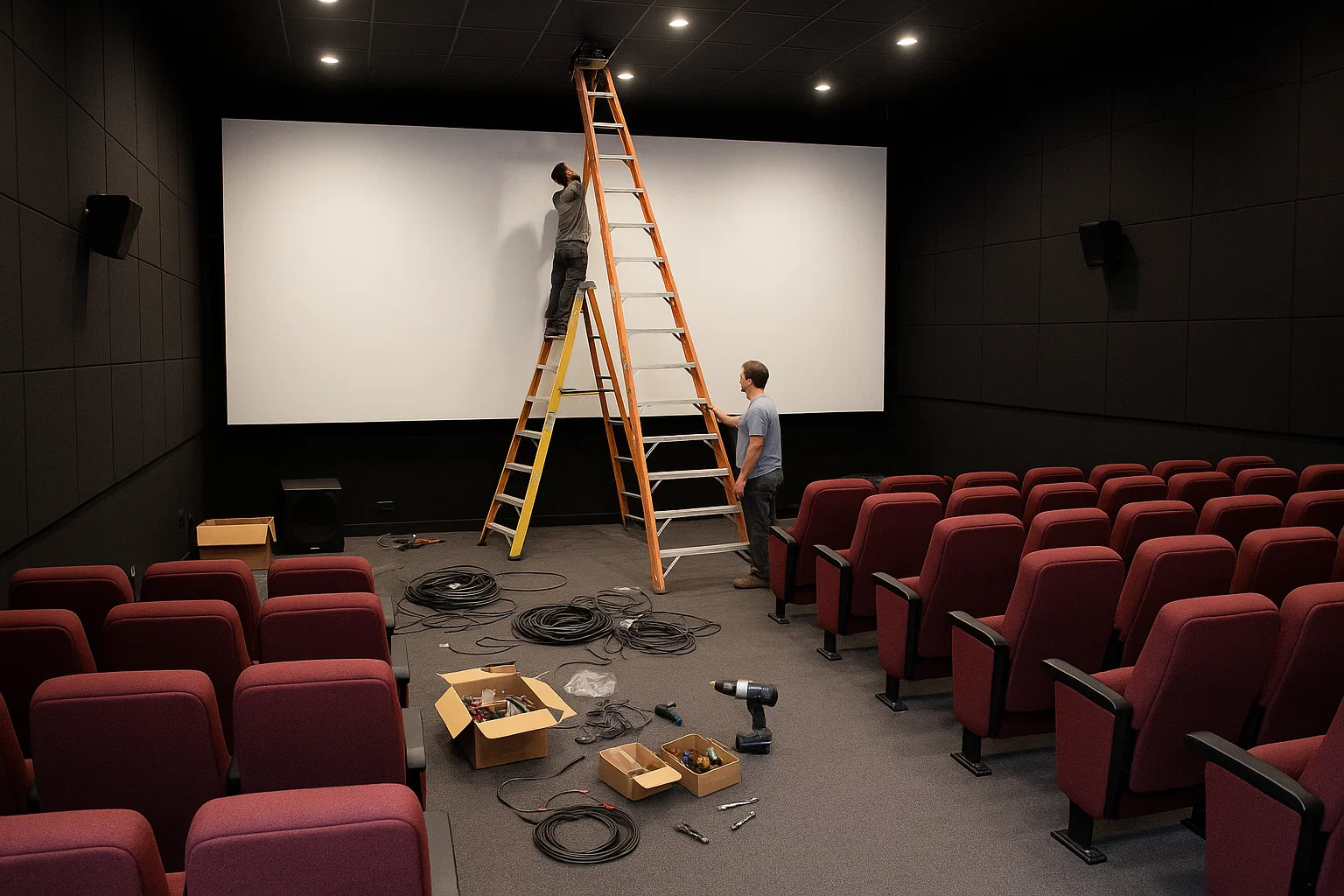 تجهیز سالن سینما